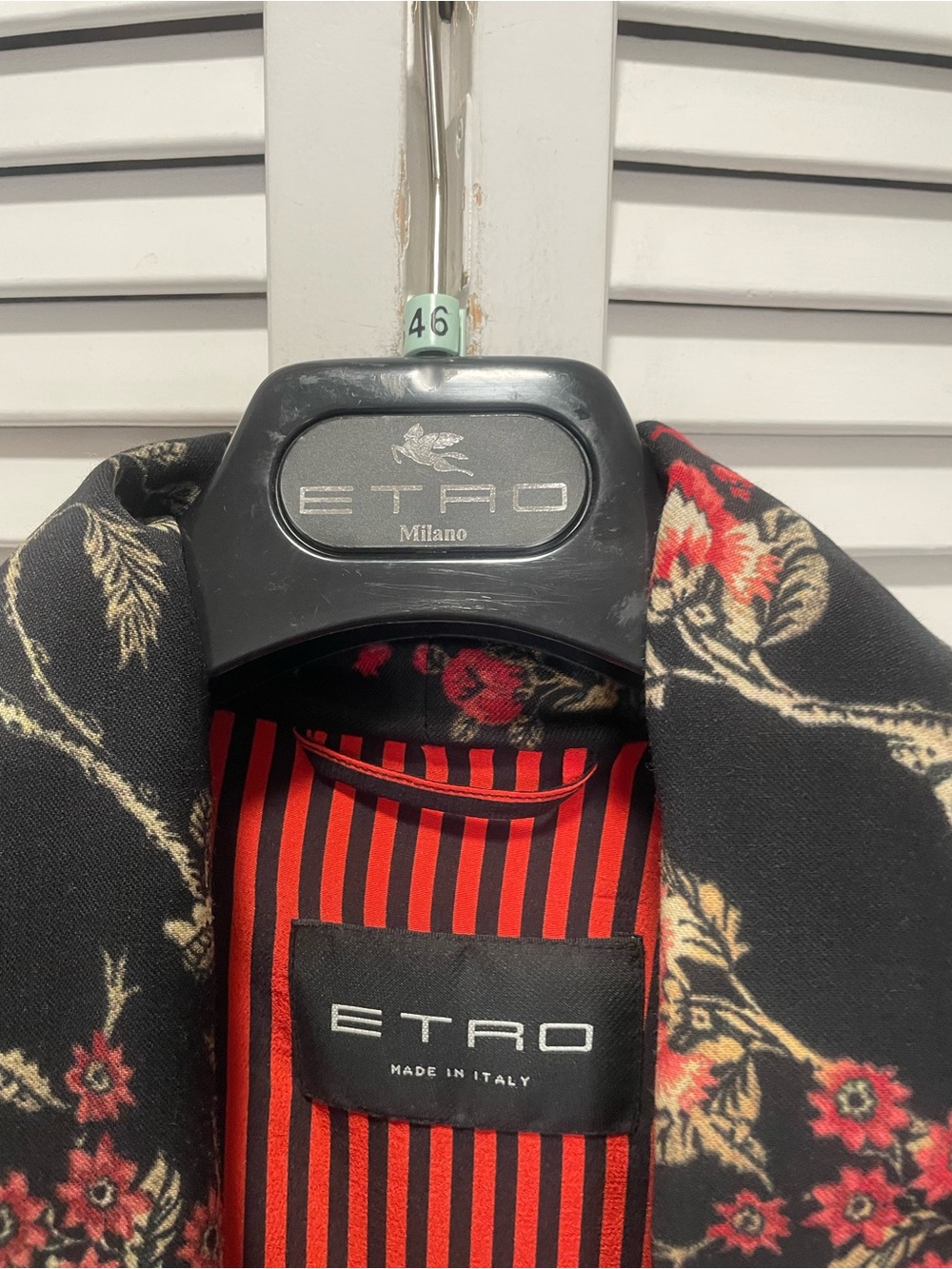 Etro Tiger & Floral Silk Smoking Jacket - Picture 14 of 15